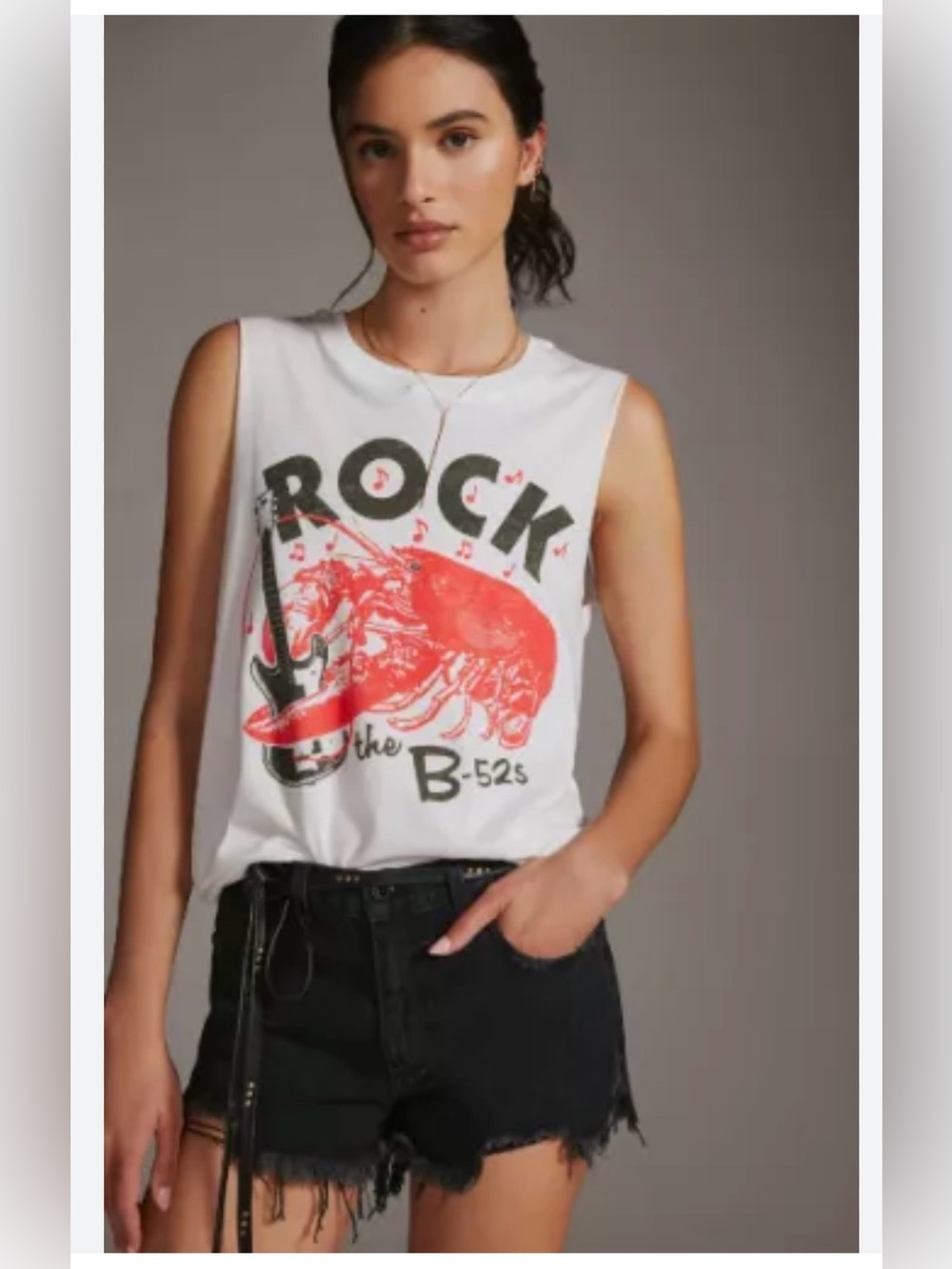 Anthropologie LETLUV ROCK LOBSTER tank.  NWT  B-52’s